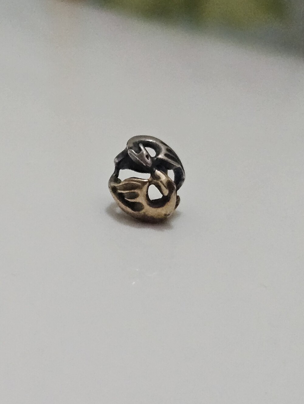 Trollbeads Dancing Dragons Bead Sylver/Gold